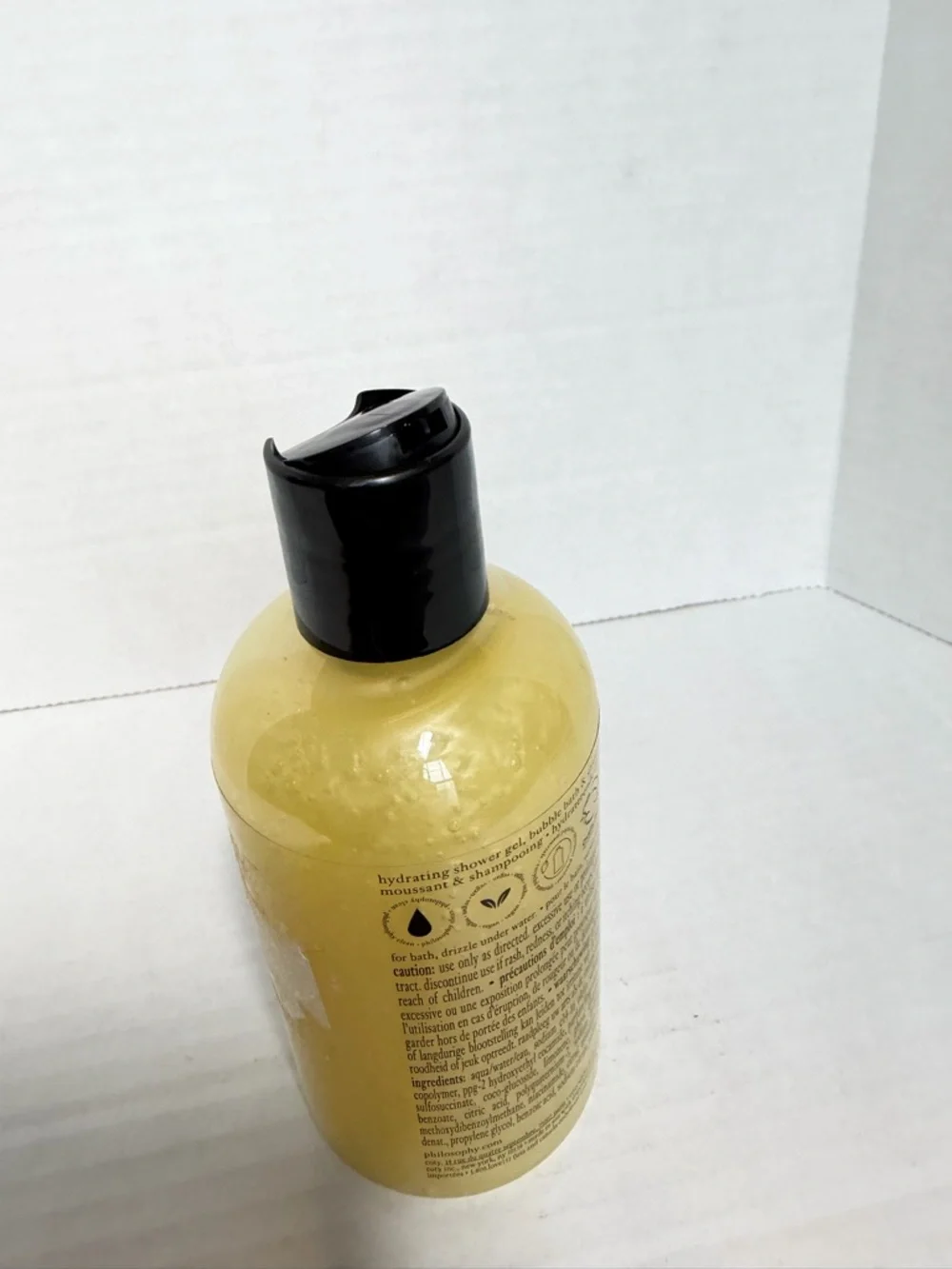 Philosophy Lemon Custard Hydrating Shower Gel 8 oz Bergamot Vanilla Bath Wash - Picture 7 of 7